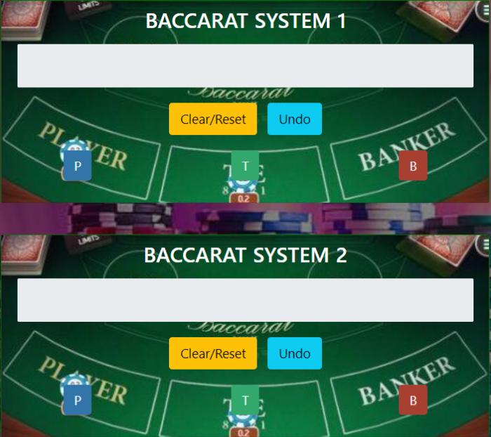 Ipro Baccarat System, Baccarat winning program